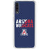 University of Arizona Wildcats Logo Split Blue Galaxy A50 Clear Case