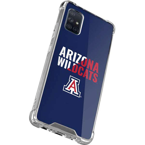 University of Arizona Wildcats Logo Split Blue Galaxy A51 5G Clear Case