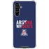 University of Arizona Wildcats Logo Split Blue Galaxy A54 5G Clear Case