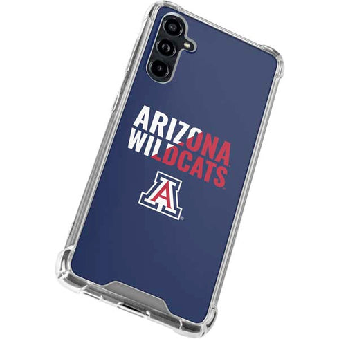 University of Arizona Wildcats Logo Split Blue Galaxy A54 5G Clear Case