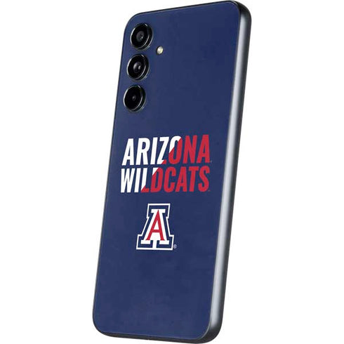 University of Arizona Wildcats Logo Split Blue Galaxy A54 5G Skin