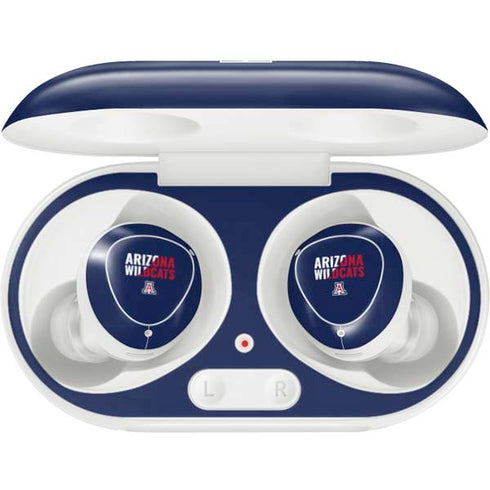 University of Arizona Wildcats Logo Split Blue Galaxy Buds Plus Skin
