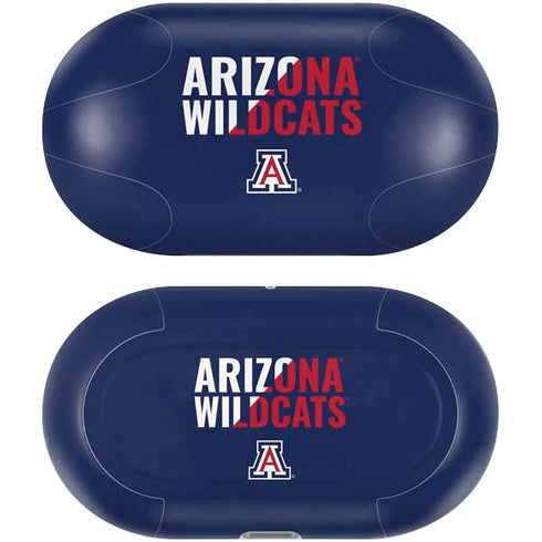 University of Arizona Wildcats Logo Split Blue Galaxy Buds Plus Skin