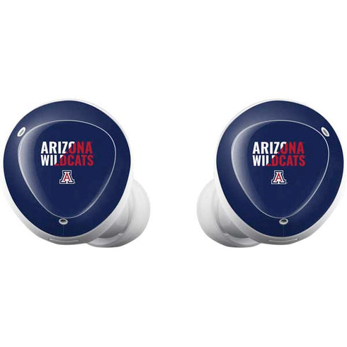 University of Arizona Wildcats Logo Split Blue Galaxy Buds Plus Skin