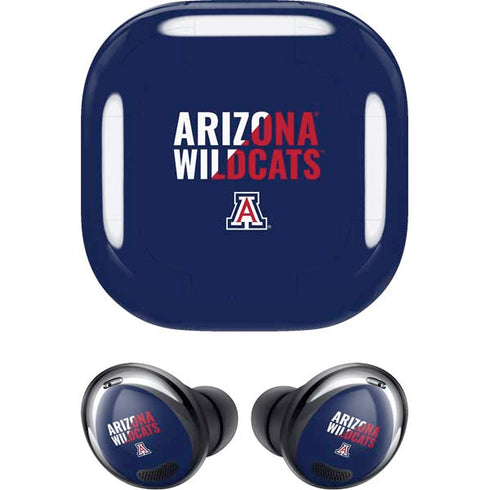 University of Arizona Wildcats Logo Split Blue Galaxy Buds Pro Skin