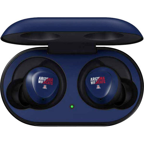 University of Arizona Wildcats Logo Split Blue Galaxy Buds Skin