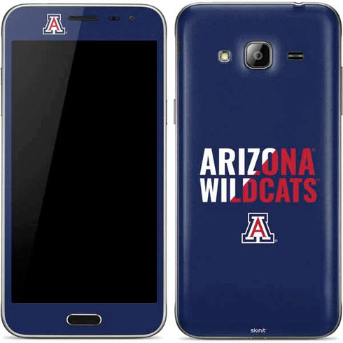 University of Arizona Wildcats Logo Split Blue Galaxy J3 Skin