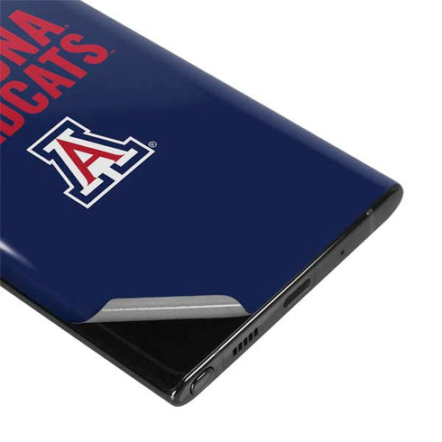 University of Arizona Wildcats Logo Split Blue Galaxy Note 10 Skin