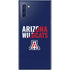 University of Arizona Wildcats Logo Split Blue Galaxy Note 10 Skin