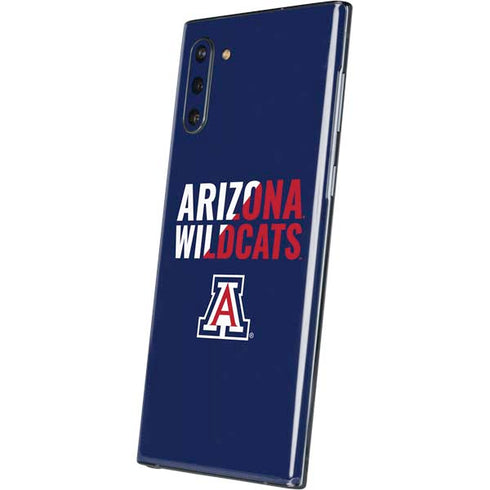 University of Arizona Wildcats Logo Split Blue Galaxy Note 10 Skin