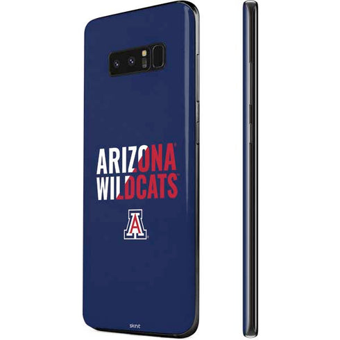 University of Arizona Wildcats Logo Split Blue Galaxy Note 8 Skin