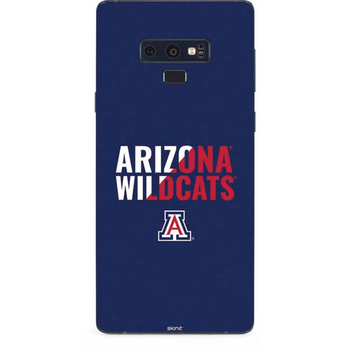 University of Arizona Wildcats Logo Split Blue Galaxy Note 9 Skin