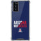University of Arizona Wildcats Logo Split Blue Galaxy Note20 5G Clear Case