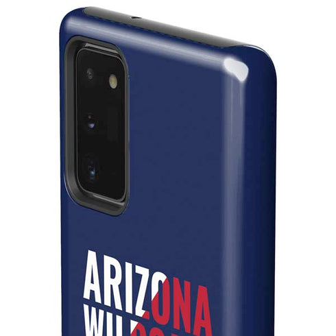 University of Arizona Wildcats Logo Split Blue Galaxy Note20 5G Pro Case
