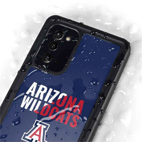 University of Arizona Wildcats Logo Split Blue Galaxy Note20 5G Waterproof Case