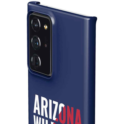 University of Arizona Wildcats Logo Split Blue Galaxy Note20 Ultra 5G Lite Case