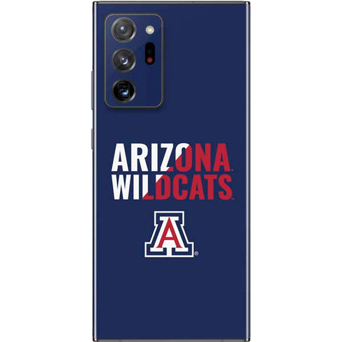 University of Arizona Wildcats Logo Split Blue Galaxy Note20 Ultra 5G Skin