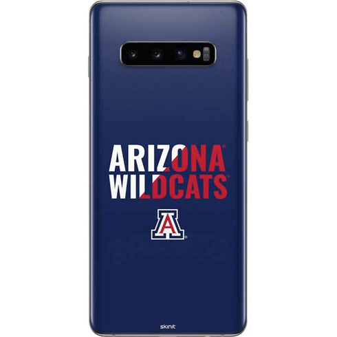 University of Arizona Wildcats Logo Split Blue Galaxy S10 Plus Skin