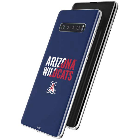 University of Arizona Wildcats Logo Split Blue Galaxy S10 Skin