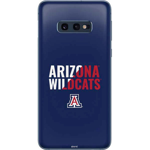 University of Arizona Wildcats Logo Split Blue Galaxy S10e Skin