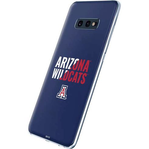 University of Arizona Wildcats Logo Split Blue Galaxy S10e Skin