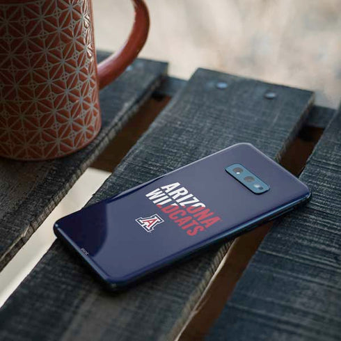 University of Arizona Wildcats Logo Split Blue Galaxy S10e Skin