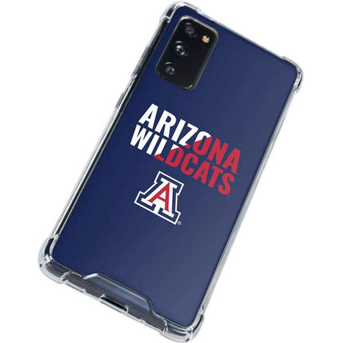 University of Arizona Wildcats Logo Split Blue Galaxy S20 FE Clear Case