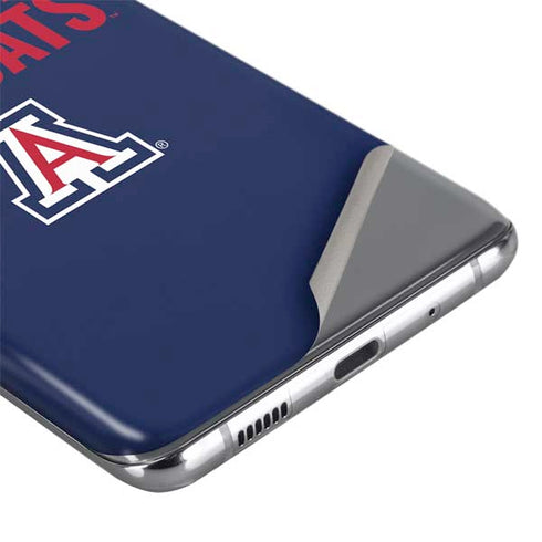 University of Arizona Wildcats Logo Split Blue Galaxy S20 Plus Skin