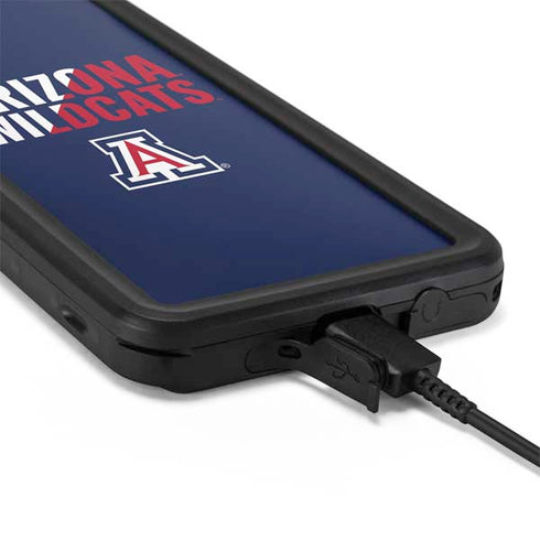 University of Arizona Wildcats Logo Split Blue Galaxy S20 Plus Waterproof Case
