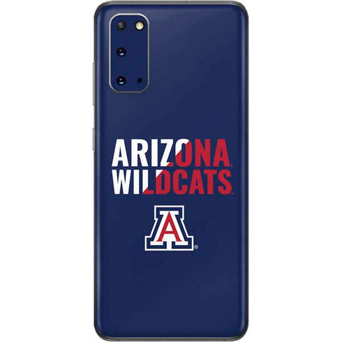 University of Arizona Wildcats Logo Split Blue Galaxy S20 Skin