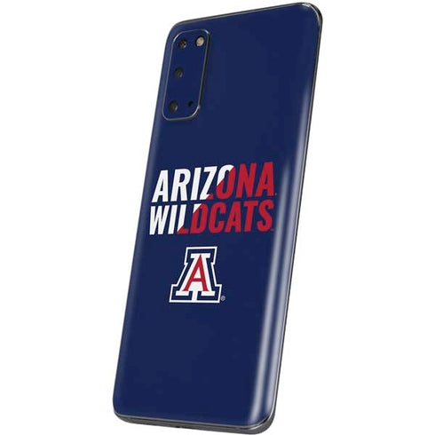 University of Arizona Wildcats Logo Split Blue Galaxy S20 Skin