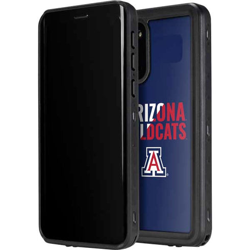 University of Arizona Wildcats Logo Split Blue Galaxy S20 Waterproof Case