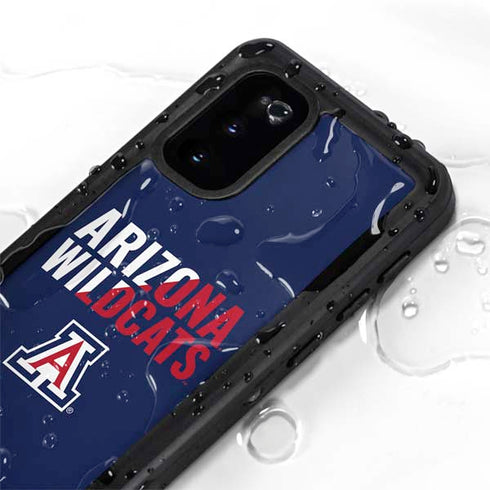 University of Arizona Wildcats Logo Split Blue Galaxy S20 Waterproof Case