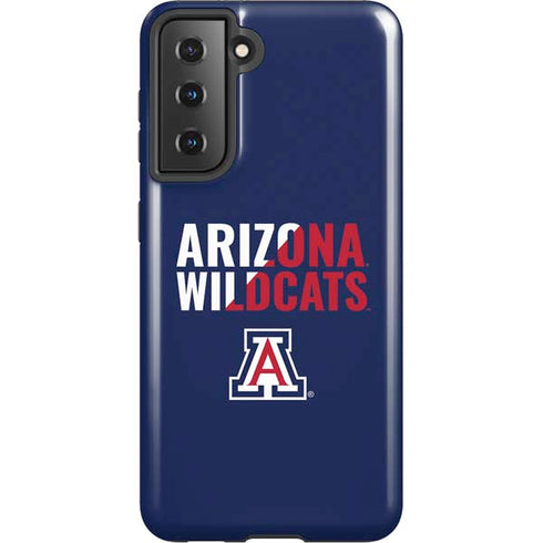 University of Arizona Wildcats Logo Split Blue Galaxy S21 5G Pro Case