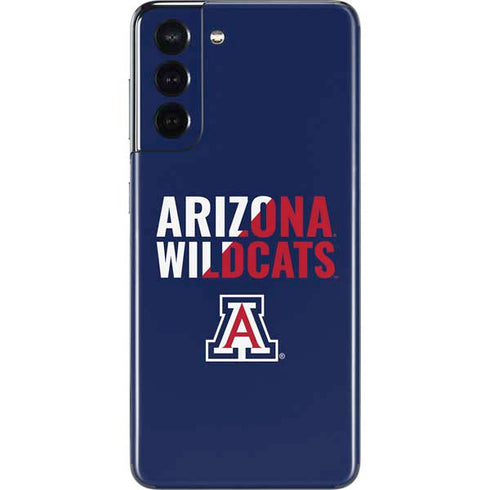 University of Arizona Wildcats Logo Split Blue Galaxy S21 5G Skin