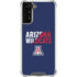 University of Arizona Wildcats Logo Split Blue Galaxy S21 FE Clear Case