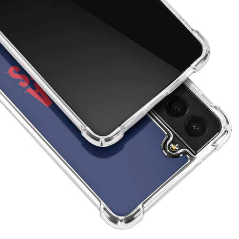 University of Arizona Wildcats Logo Split Blue Galaxy S21 FE Clear Case