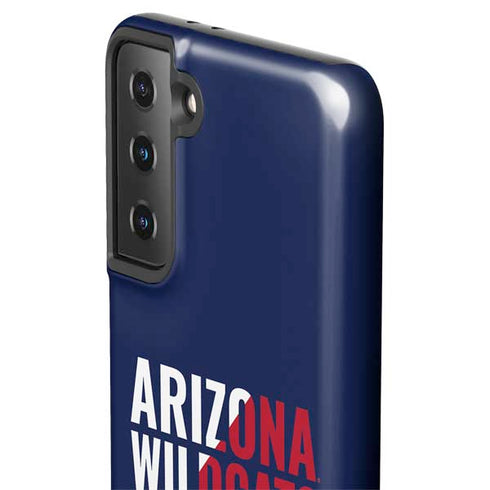 University of Arizona Wildcats Logo Split Blue Galaxy S21 FE Pro Case