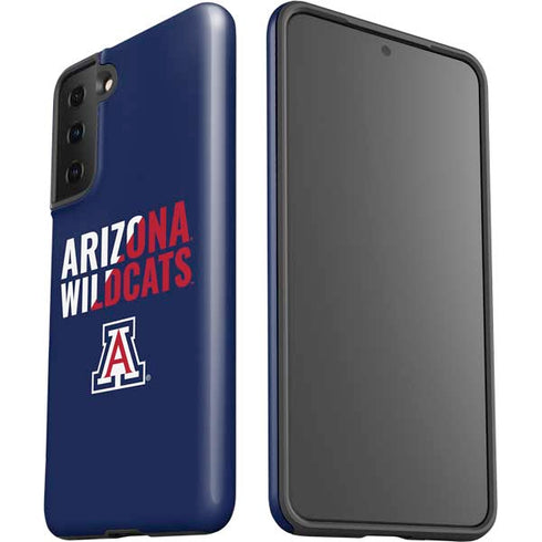 University of Arizona Wildcats Logo Split Blue Galaxy S21 FE Pro Case