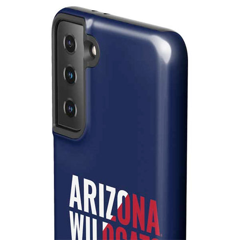 University of Arizona Wildcats Logo Split Blue Galaxy S21 Plus 5G Pro Case