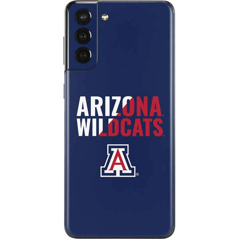 University of Arizona Wildcats Logo Split Blue Galaxy S21 Plus 5G Skin