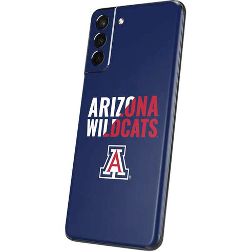 University of Arizona Wildcats Logo Split Blue Galaxy S21 Plus 5G Skin