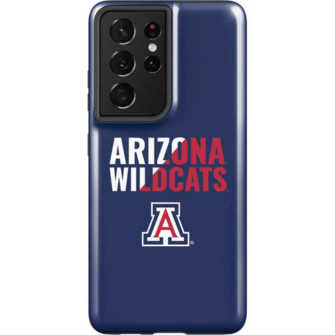 University of Arizona Wildcats Logo Split Blue Galaxy S21 Ultra 5G Pro Case