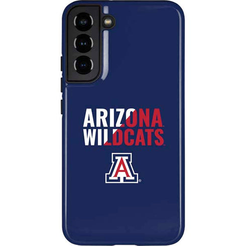 University of Arizona Wildcats Logo Split Blue Galaxy S22 Plus Pro Case