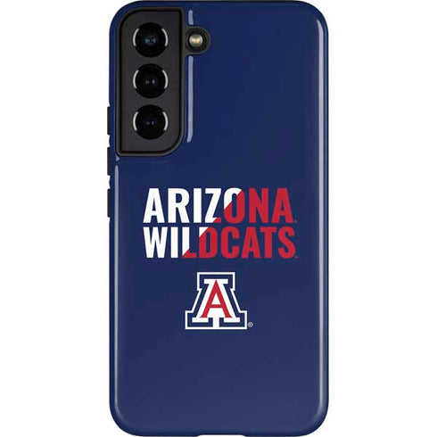University of Arizona Wildcats Logo Split Blue Galaxy S22 Pro Case