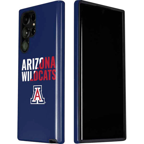 University of Arizona Wildcats Logo Split Blue Galaxy S22 Ultra Pro Case