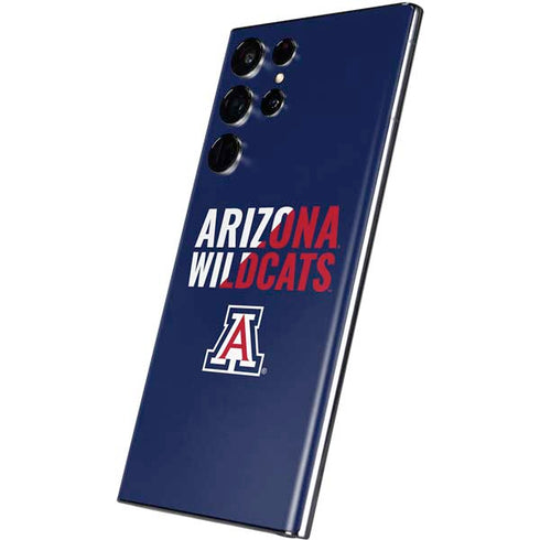 University of Arizona Wildcats Logo Split Blue Galaxy S22 Ultra Skin