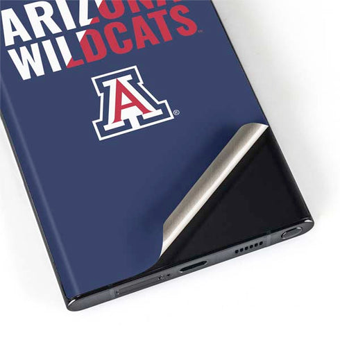 University of Arizona Wildcats Logo Split Blue Galaxy S22 Ultra Skin