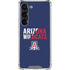 University of Arizona Wildcats Logo Split Blue Galaxy S23 Clear Case
