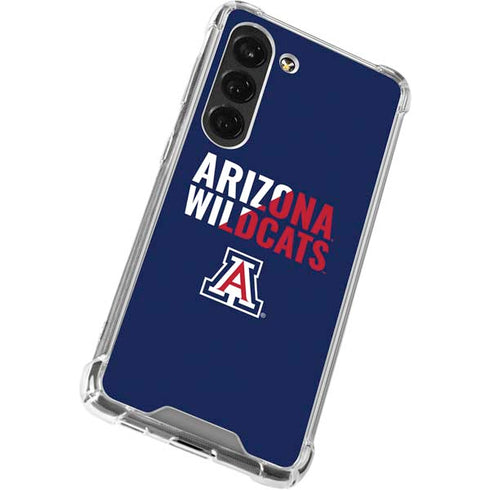 University of Arizona Wildcats Logo Split Blue Galaxy S23 Clear Case